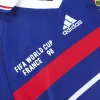 Men France Retro Jerseys Home Soccer Jersey 1998 - discountsoccer