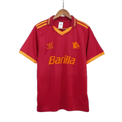 Men Roma Retro Jerseys Home Soccer Jersey 1992/94 - discountsoccer