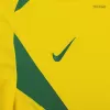 Men Brazil Retro Jerseys Home Soccer Jersey 2002/03 - discountsoccer