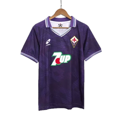 Men Fiorentina Retro Jerseys Home Soccer Jersey 1992/93 - discountsoccer