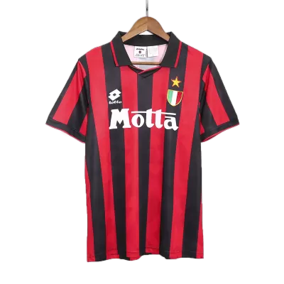 Men AC Milan Retro Jerseys Home Soccer Jersey 1992/94 - discountsoccer