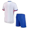 Kids France Away Soccer Jersey Kit (Jersey+Shorts) 2024 - discountsoccer