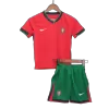 Kids Portugal Home Soccer Jersey Kit (Jersey+Shorts) 2024 - discountsoccer