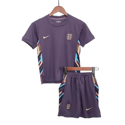 Kids England Away Soccer Jersey Kit (Jersey+Shorts) 2024 - discountsoccer