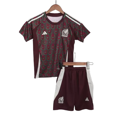 Kids Mexico Home Soccer Jersey Kit (Jersey+Shorts) 2024 - discountsoccer