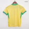 Kids Brazil Home Soccer Jersey Kit (Jersey+Shorts) 2024 - discountsoccer