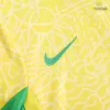 Kids Brazil Home Soccer Jersey Kit (Jersey+Shorts) 2024 - discountsoccer