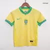 Kids Brazil Home Soccer Jersey Kit (Jersey+Shorts) 2024 - discountsoccer