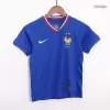 Kids France Home Soccer Jersey Kit (Jersey+Shorts) 2024 - discountsoccer