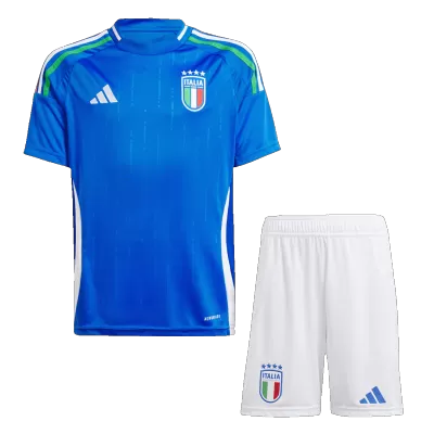 Kids Italy Home Soccer Jersey Kit (Jersey+Shorts) 2024 - discountsoccer