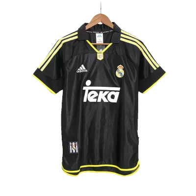 Men Real Madrid Retro Jerseys Away Soccer Jersey 99/01 - discountsoccer