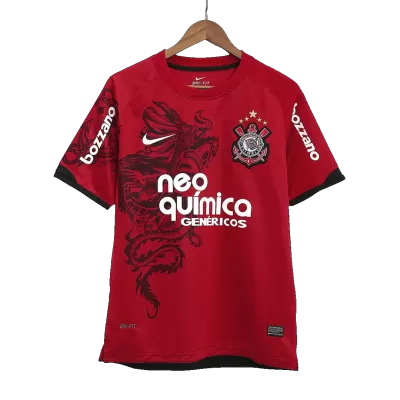 Men Corinthians Retro Jerseys Away Soccer Jersey 2011/12 - discountsoccer