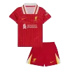 Kids Liverpool Home Soccer Jersey Kit (Jersey+Shorts) 2024/25 - discountsoccer