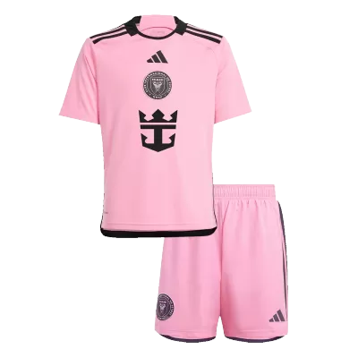 Kids Inter Miami CF Home Soccer Jersey Kit (Jersey+Shorts) 2024 - discountsoccer