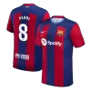 Men Barcelona PEDRI #8 Home Soccer Jersey Shirt 2023/24 - discountsoccer