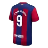 Men Barcelona LEWANDOWSKI #9 Home Soccer Jersey Shirt 2023/24 - discountsoccer