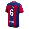 Men Barcelona GAVI #6 Home Soccer Jersey Shirt 2023/24 - discountsoccer