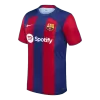 Men Barcelona LEWANDOWSKI #9 Home Soccer Jersey Shirt 2023/24 - discountsoccer