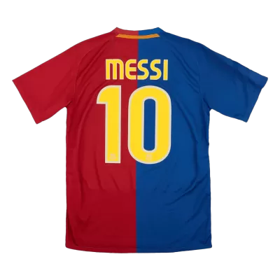 Men Barcelona MESSI #10 Retro Jerseys Home Soccer Jersey 2008/09 - discountsoccer