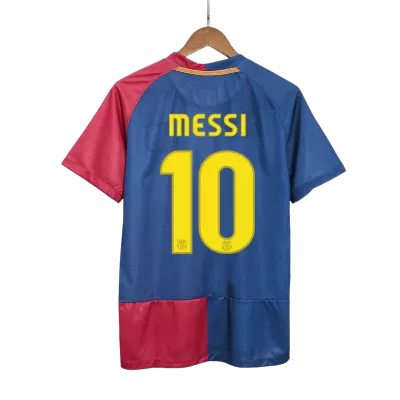 Men Barcelona MESSI #10 Retro Jerseys Home Soccer Jersey 2008/09 - discountsoccer